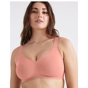 NWT KNIX | Padded V-Neck Bra Pink Ginger Size 7 Fits 36DD/36F/38DD